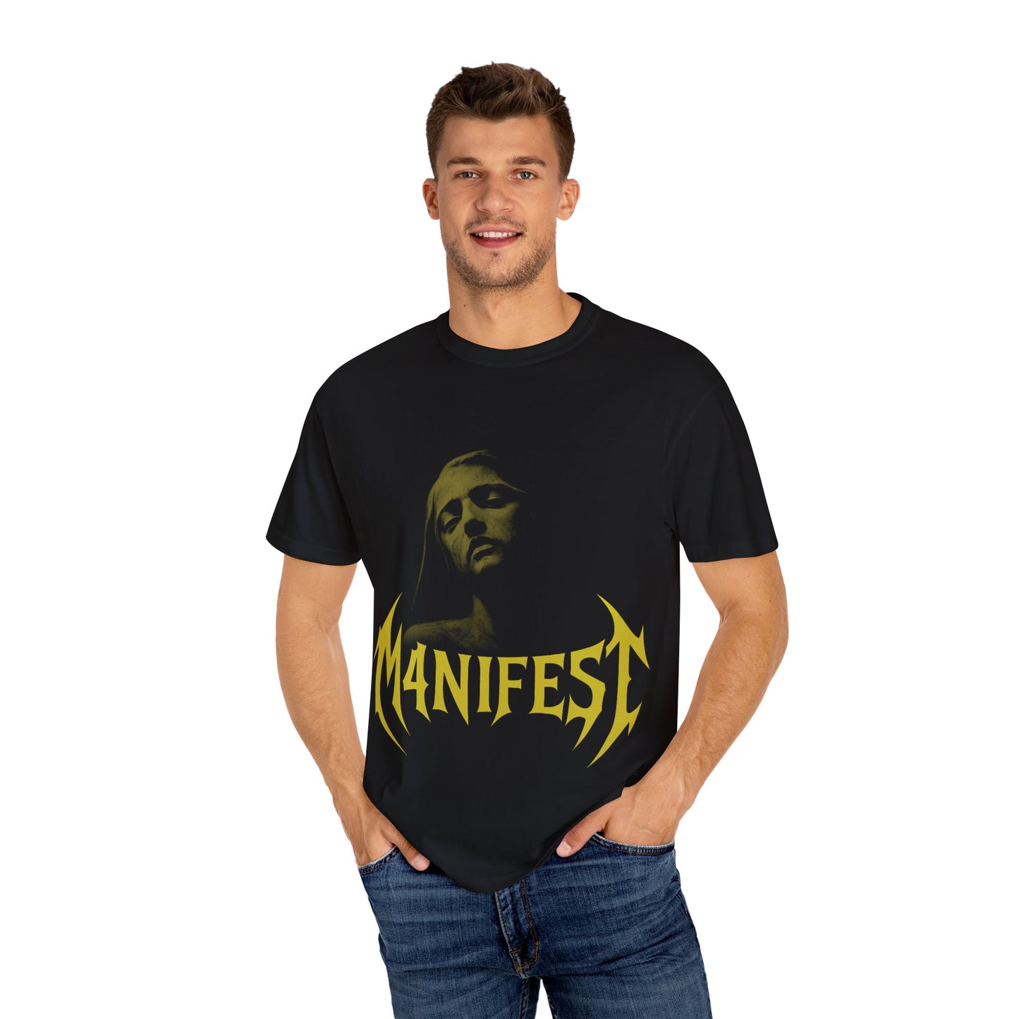 M4NIFEST T-Shirt "Mindset Creates Reality" (Gold)