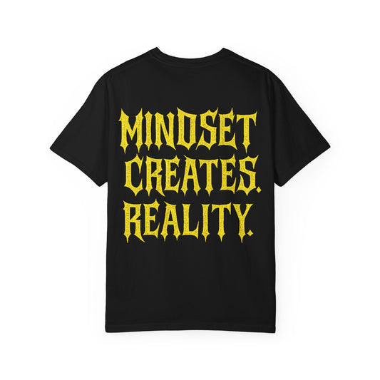 M4NIFEST T-Shirt "Mindset Creates Reality" (Gold)