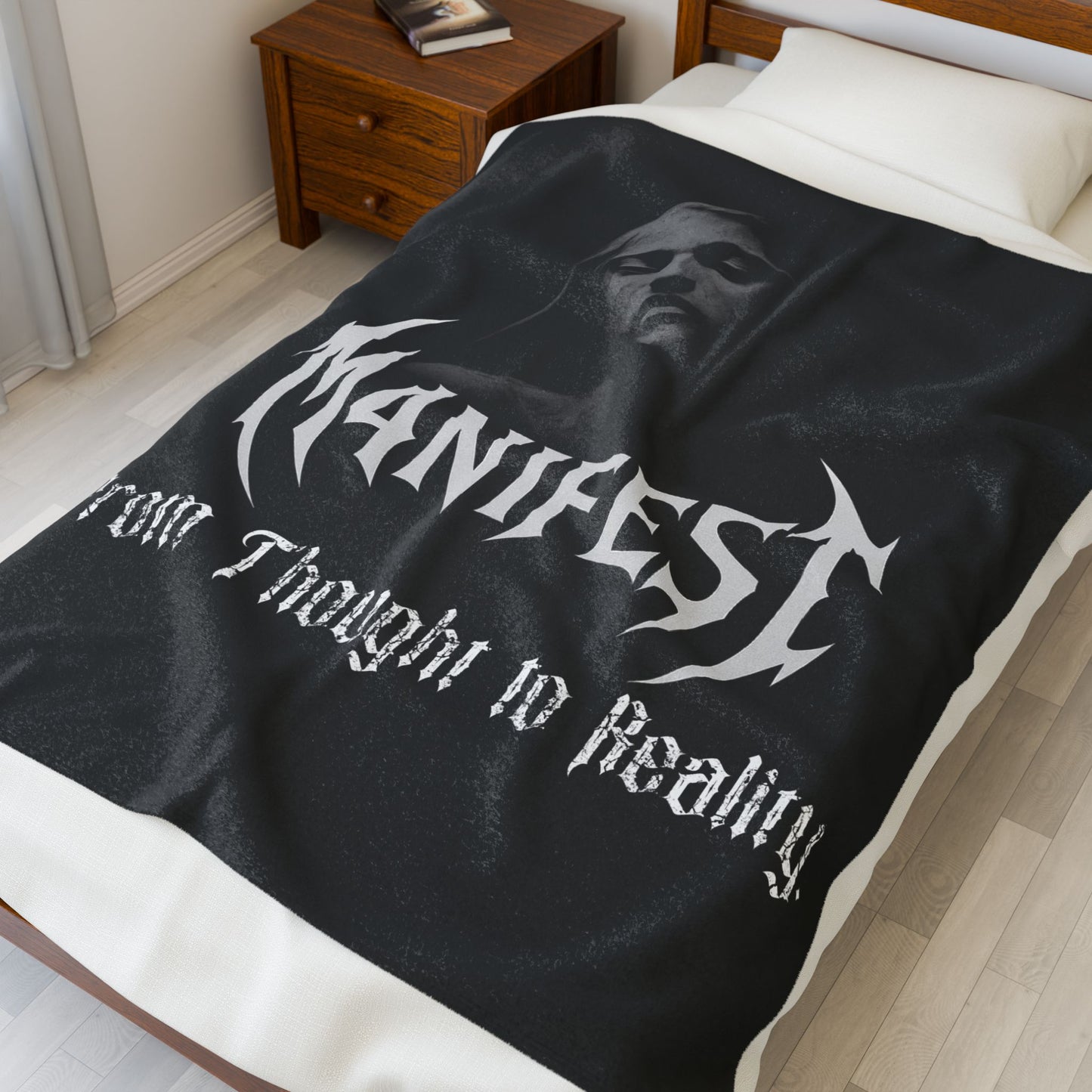 M4NIFEST Blanket "From Thought to Reality."